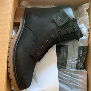 Timberland Jayne 6-Inch Black Nubuck Women's Boots